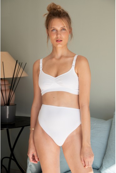 Culotte de maternité  coton blanc