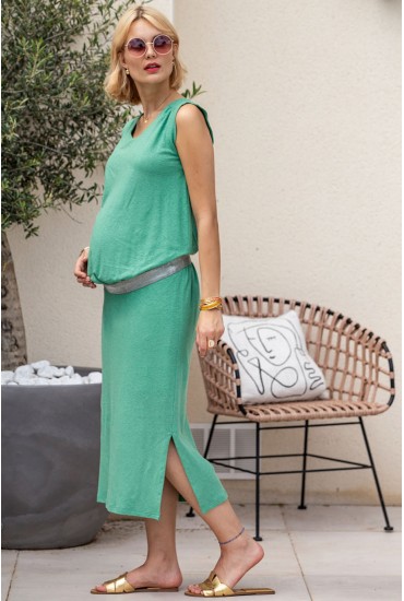 Robe longue jersey