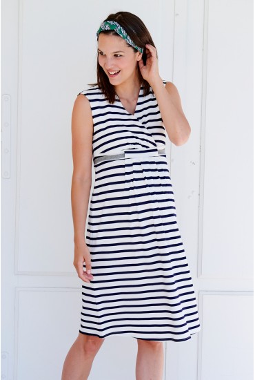 Robe grossesse Bianca rayé