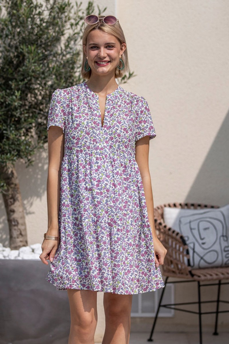 Robe fluide avec fermeture éclair devant best sale