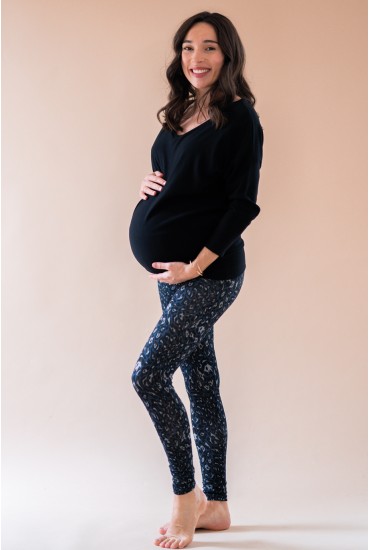 Legging de maternité Milo blue léo