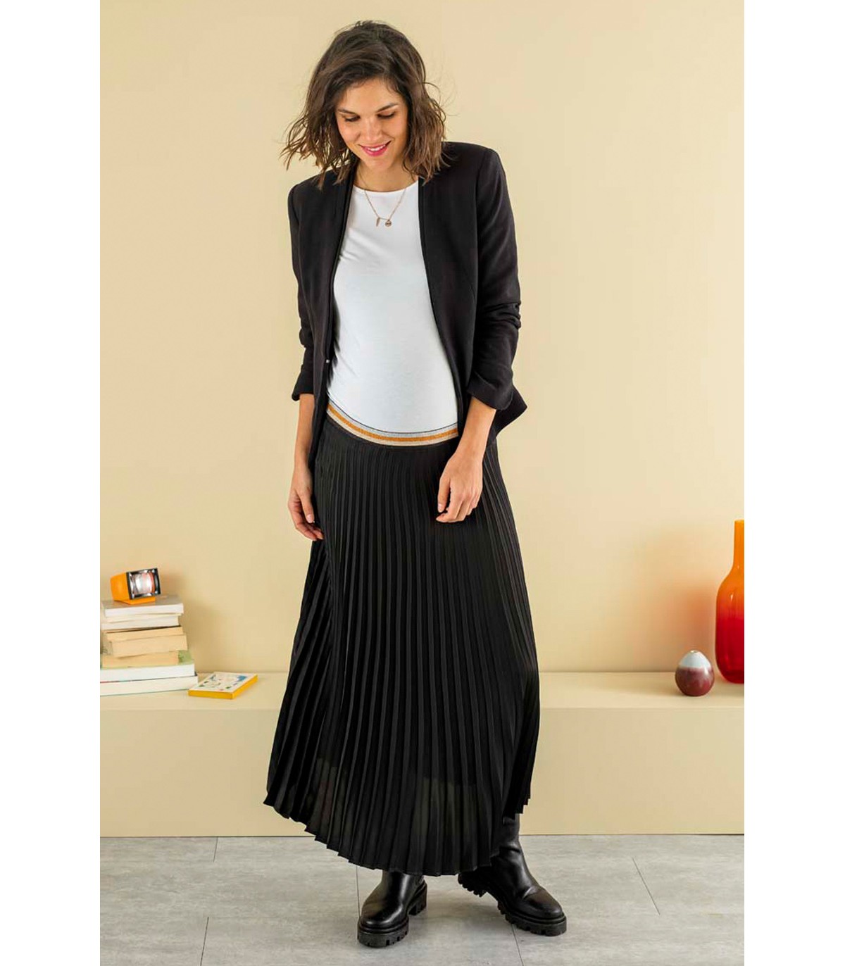 Jupe midi grossesse shop