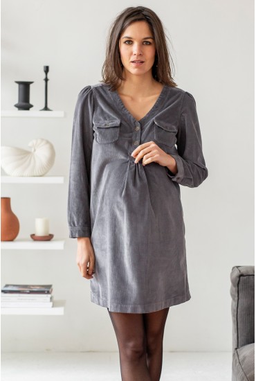 Robe de grossesse Gina velours