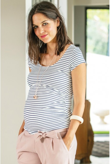 T-shirt de maternité Elisa à rayure