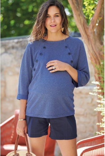 Short de grossesse à nouer