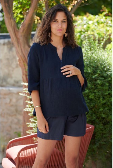 Blouse de grossesse Baia marine