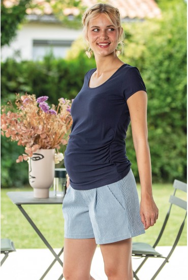 Short de grossesse Nelly rayée