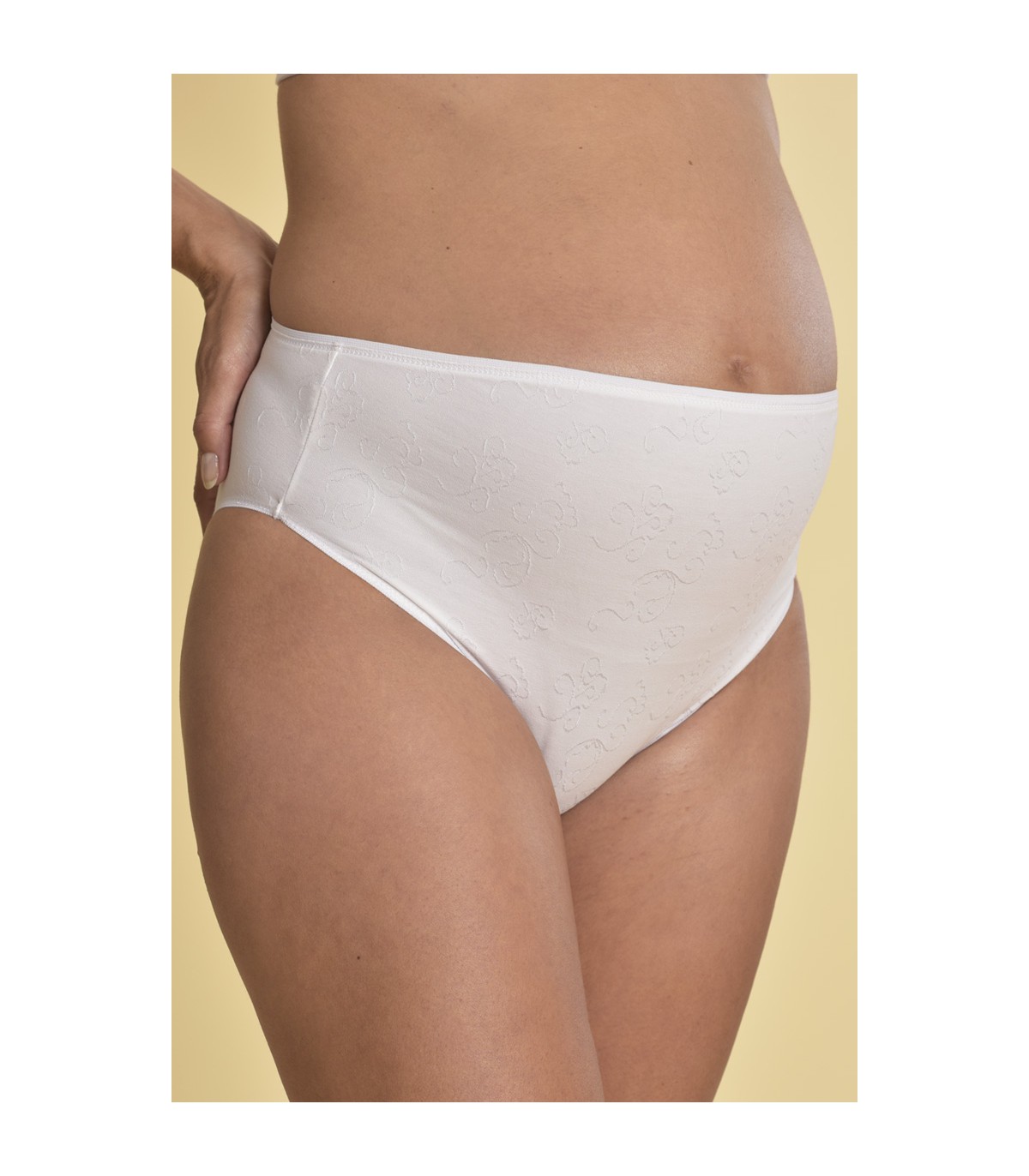 Culotte de maternite haute jacquard