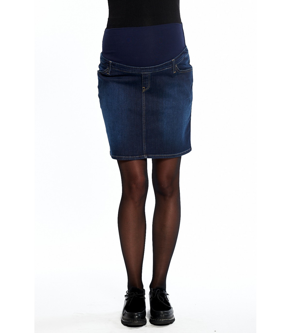 Jupe de grossesse jean bleu 4 poches