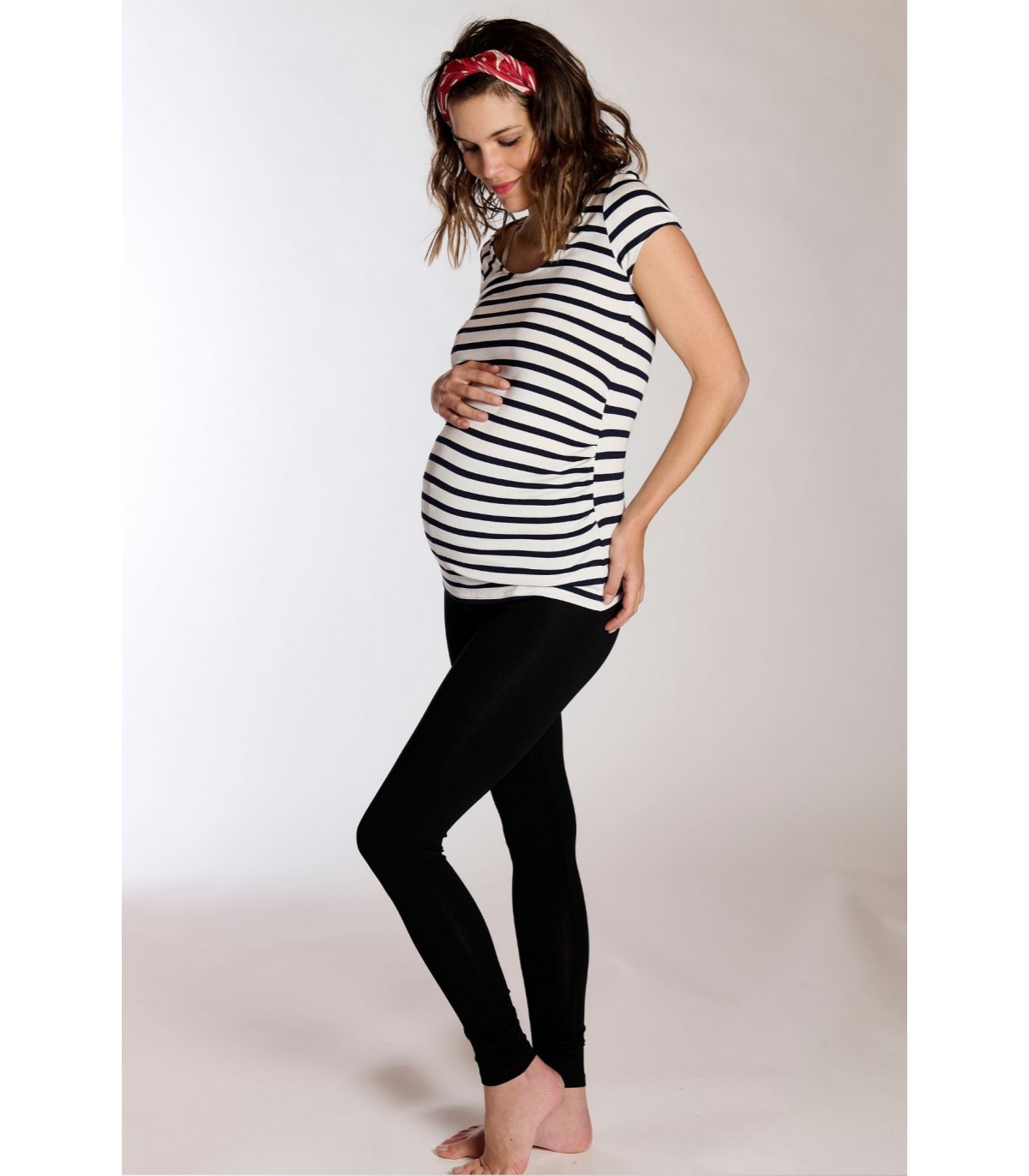 Maternité - Legging de grossesse basique en jersey