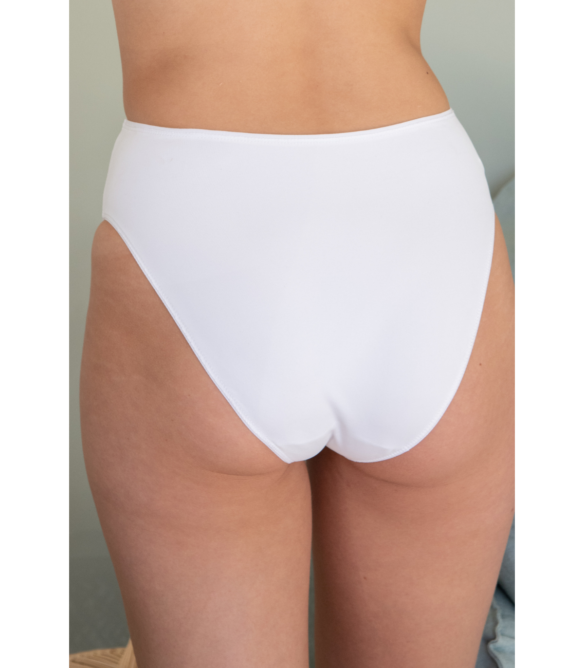 Culotte de maternité en coton – Blanc